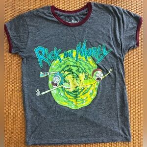 Spencer’s Rick & Morty Ringer T-Shirt, size Small
